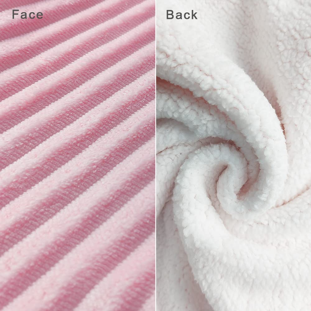 BlueSnail Newborn Baby Swaddle, Easy Wrap Receiving Blanket, Newborn present for Baby Girl (L,3-6 Months, Pink)