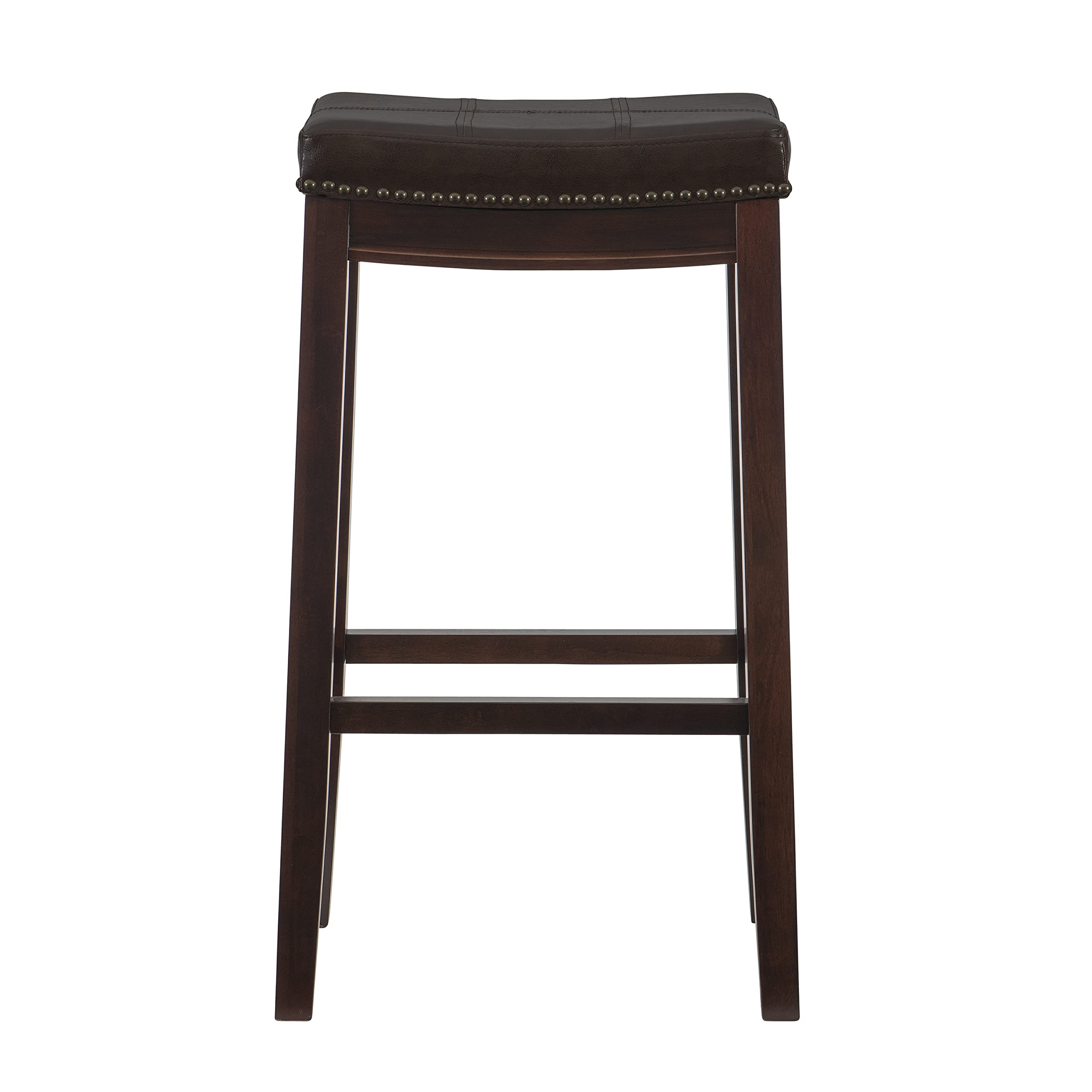 Linon Home Décor Kingston, 32" x 18.75" x 13.25", Model Number: 55816BRNPU-01-KD-U