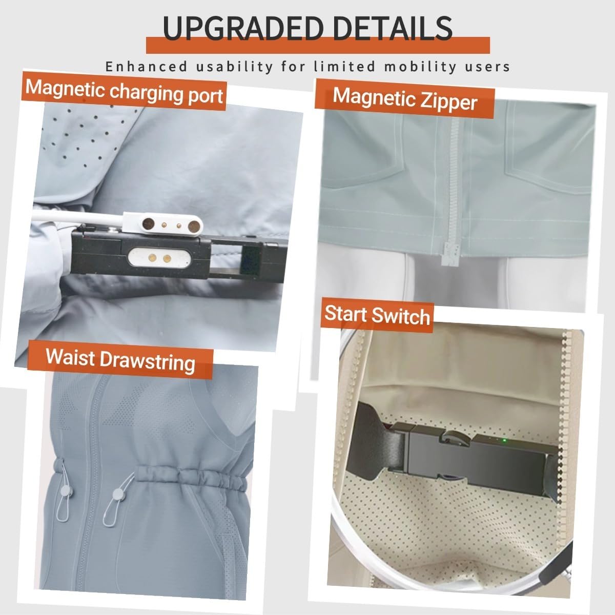 Elderly Anti Fall Airbag Vest for Seniors - 0.08s Rapid Deployment Protection for Head Hips - 1000Hz Smart Motion Monitoring for Parkinson’s and Seizures - All-Season Breathable Reusable Residing Aid