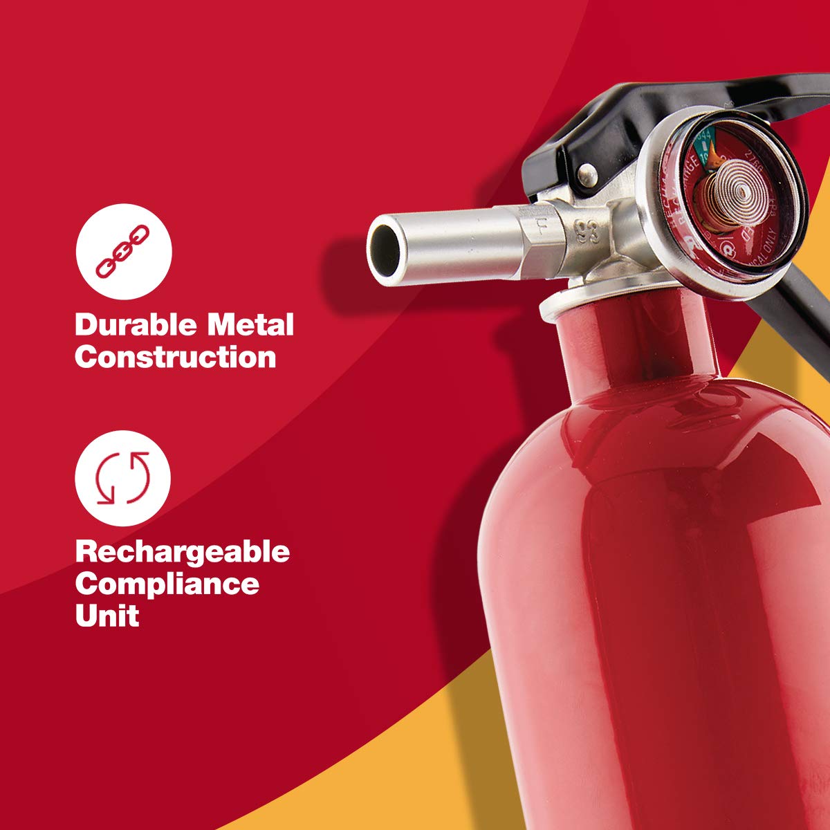 FIRST ALERT Fire Extinguisher, Garage Fire Extinguisher, Red, Garage10 FE10GR