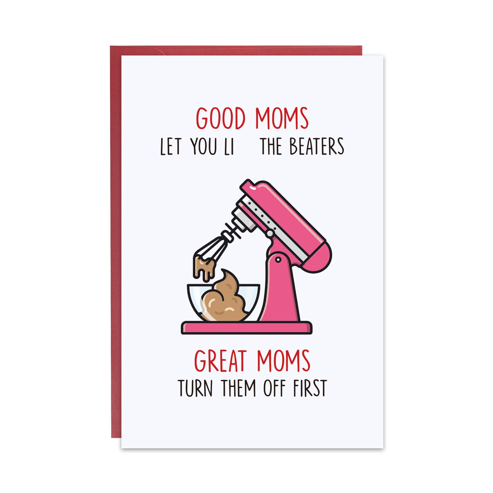 Ithmahco Funny Mothers Day Card, Mothers Day Card for Wife, Happy Mother's Day Card from Husband, Mothers Day Gifts From Daughter, Mothers Day Cards Funny