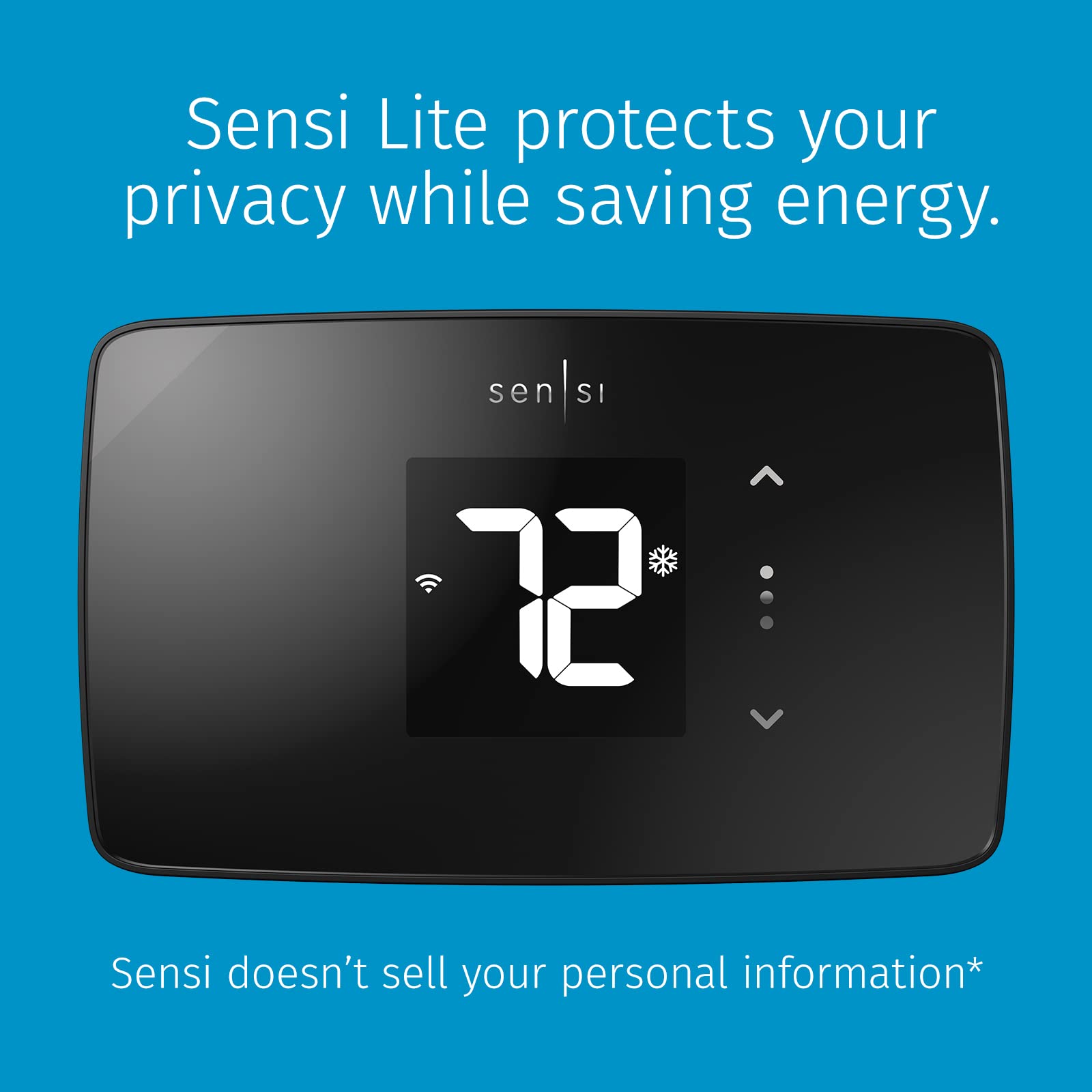 Sensi Lite Smart Thermostat, Data Privacy, Programmable, Wi-Fi, Mobile App, Easy DIY, Compatible with Alexa, Energy Star Certified, ST25, C-Wire Not Required on Most Systems **New 2023!**