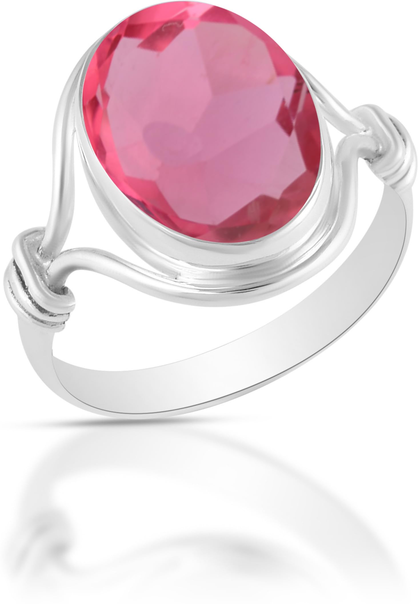 925 Sterling Silver Ring For Women & Girls Pink Tourmaline Ring Sterling Silver Handmade Ring Bezel Set Gemstone Ring