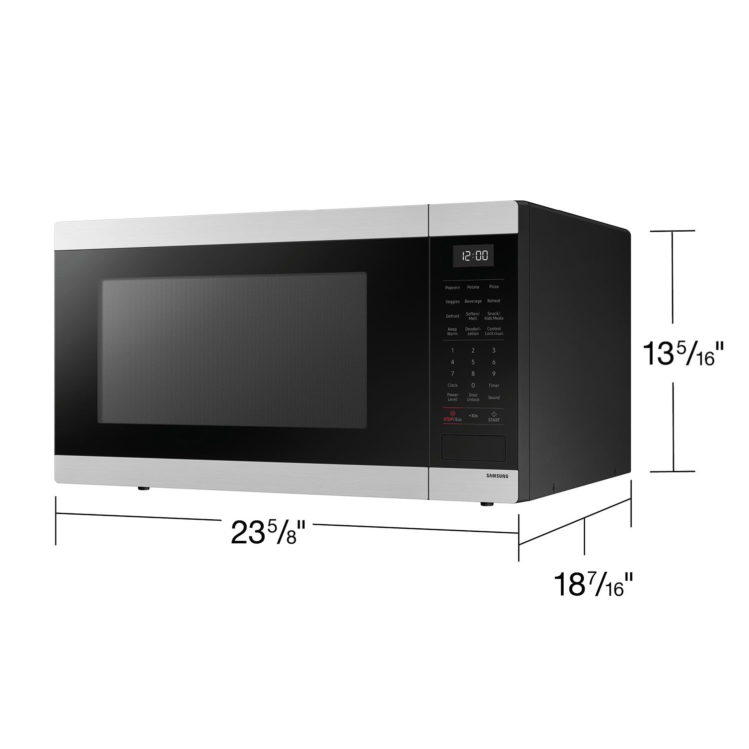 Samsung 1.9 cu. ft Sensor Cooking, Stainless Steel, MS19DG8500SRAA Countertop Microwave