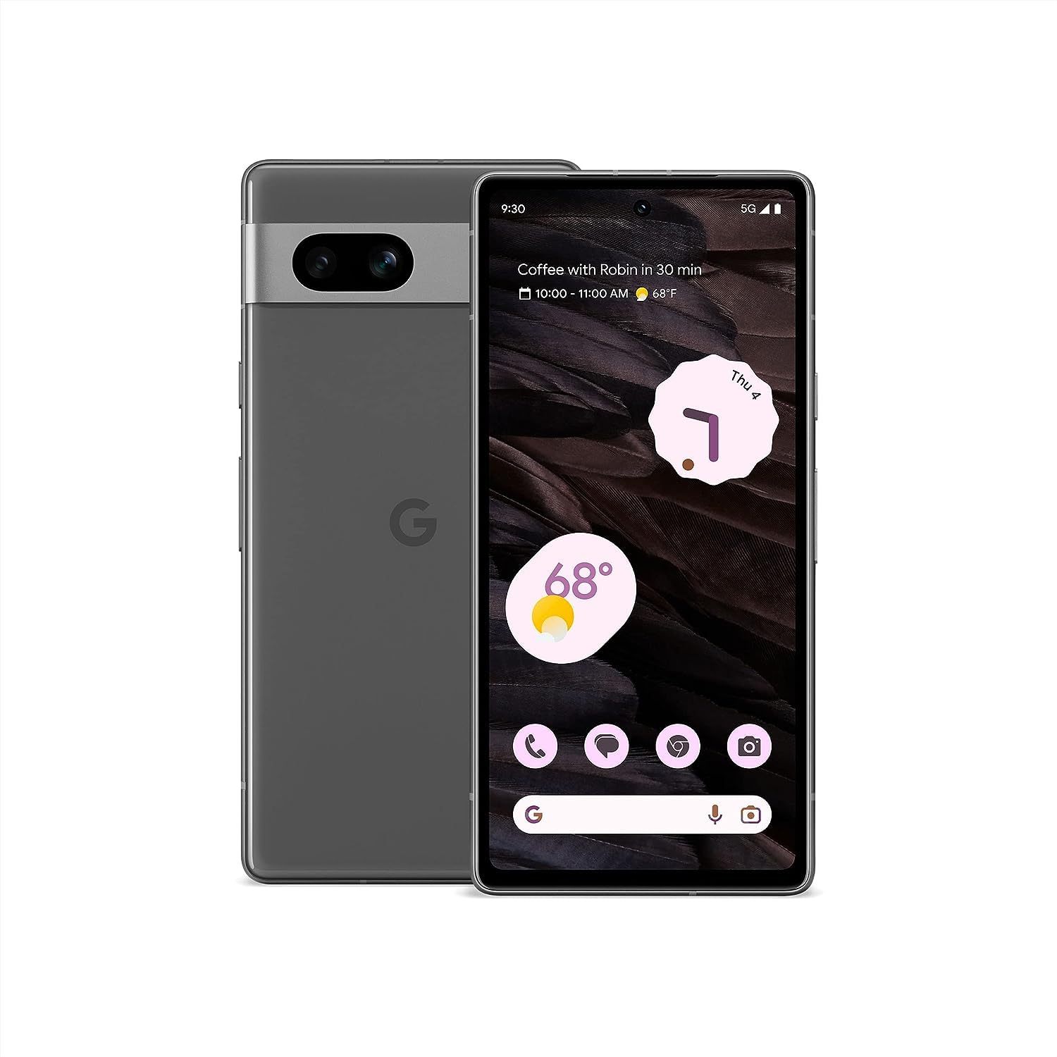 Google Pixel 7a 5G, US Version, 128GB, Charcoal - Unlocked (Renewed)