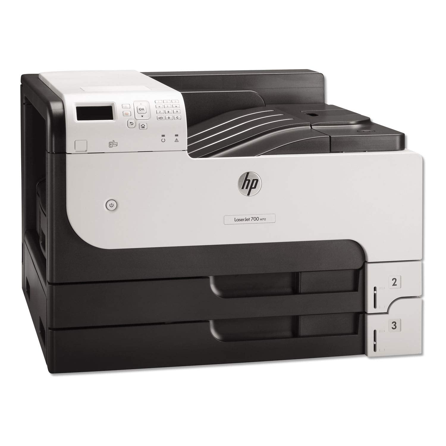 HP LaserJet Enterprise M712dn Monochrome Printer with built-in Ethernet & 2-sided printing (CF236A), Grey