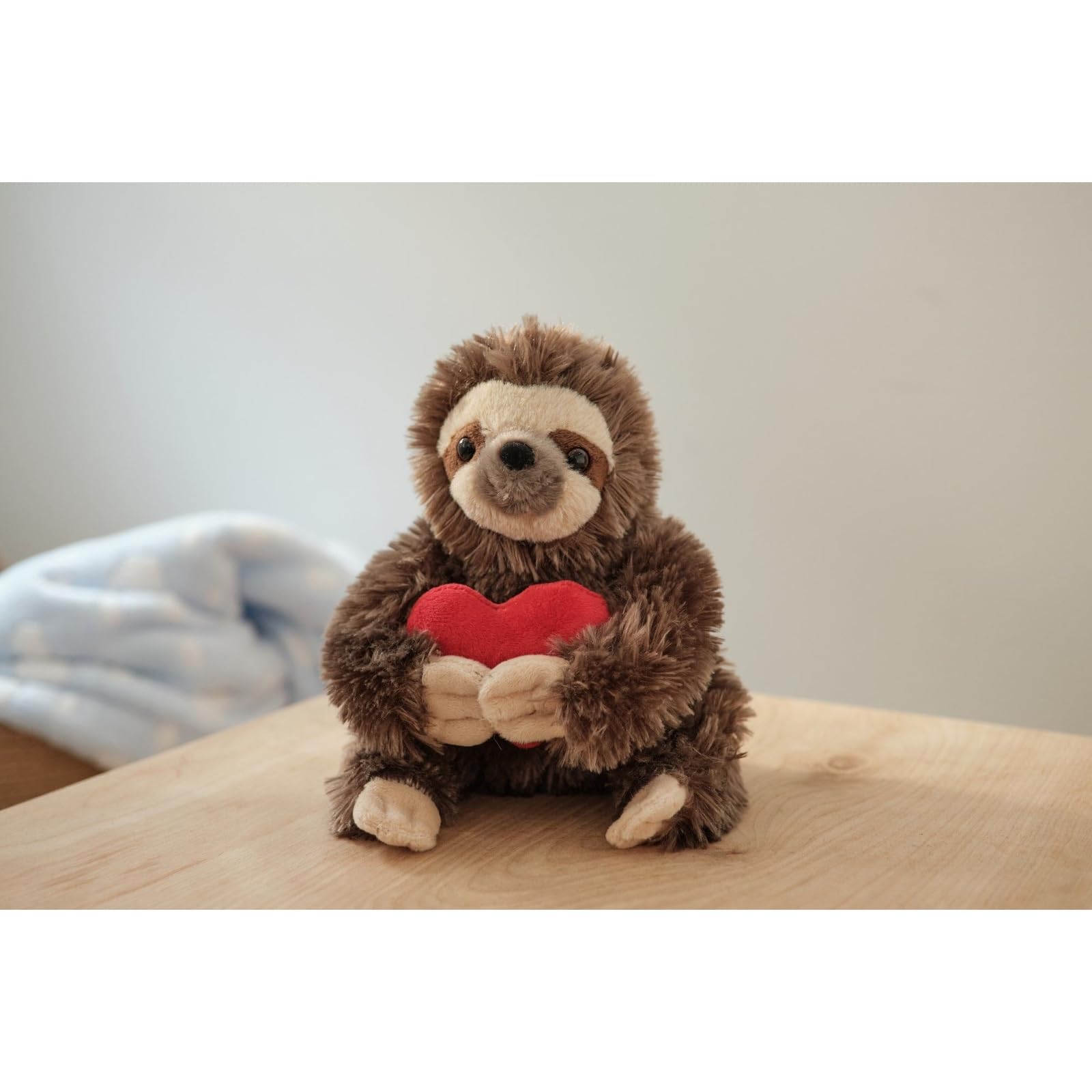 Bearington Lil’ Simon Love 6.5 Inch Sloth Stuffed Animal - Cute Plush Toy for Girls & Kids - Unique Sloth Plush Valentine’s Day Gift