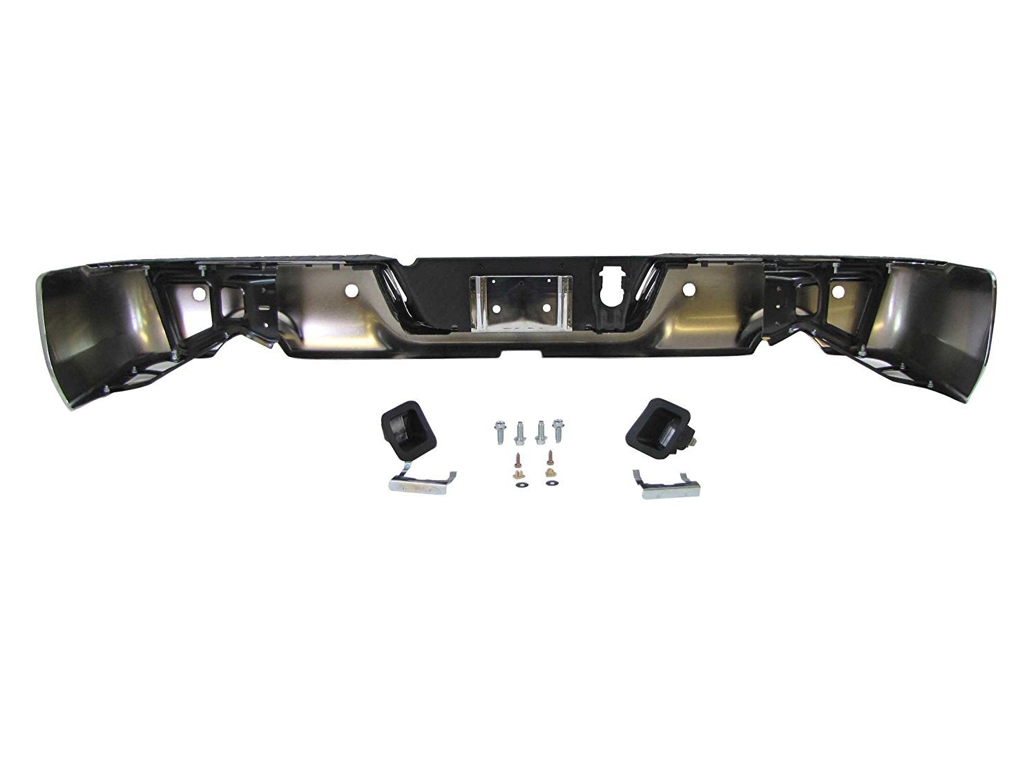 Mbi Auto - Steel Chrome, Complete Rear Step Bumper Assembly for 2009-2018 Dodge RAM 1500 W/Park 09-18, CH1103119