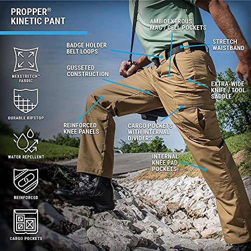 Propper Men's Kinetic Pant, Khaki, 44W x 34L