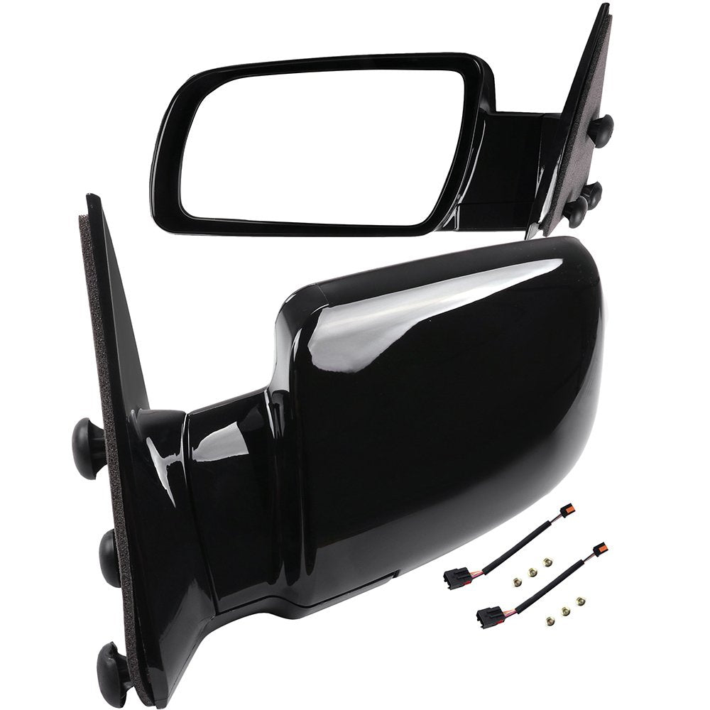 SCITOO Side View Mirrors Fit for 1988-1999 For Chevy C1500 C2500 C3500 For Chevy K1500 K2500 K3500 1995-2000 For Chevy Tahoe Manual Folding adjustment 15036360 GM1321122, GM1320122