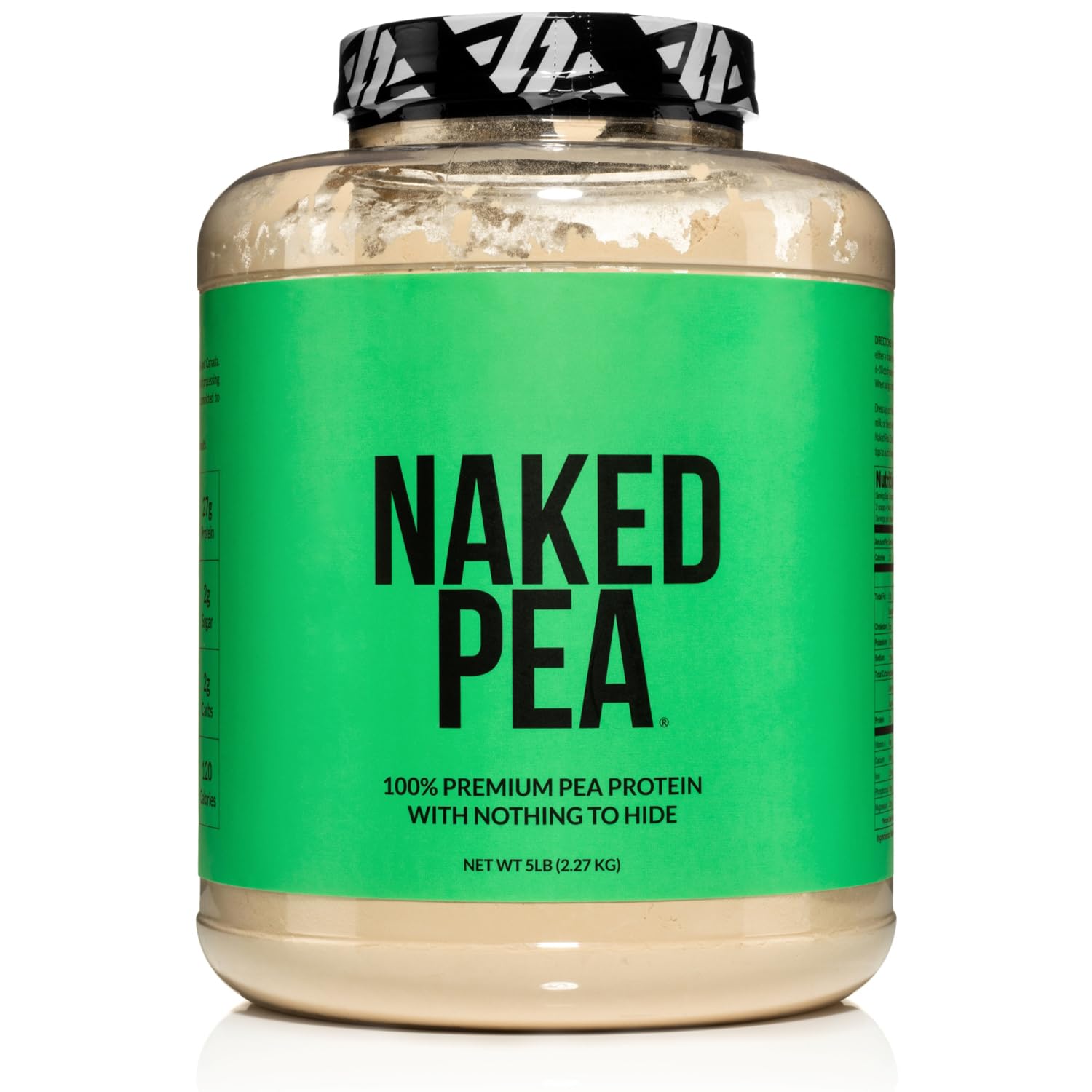 Naked Pea - 5LB 100% Pea Protein Powder from North American Farms - Unflavored Vegan Pea Protein Isolate - Plant Protein Powder, Easy to Digest - 76 Servings