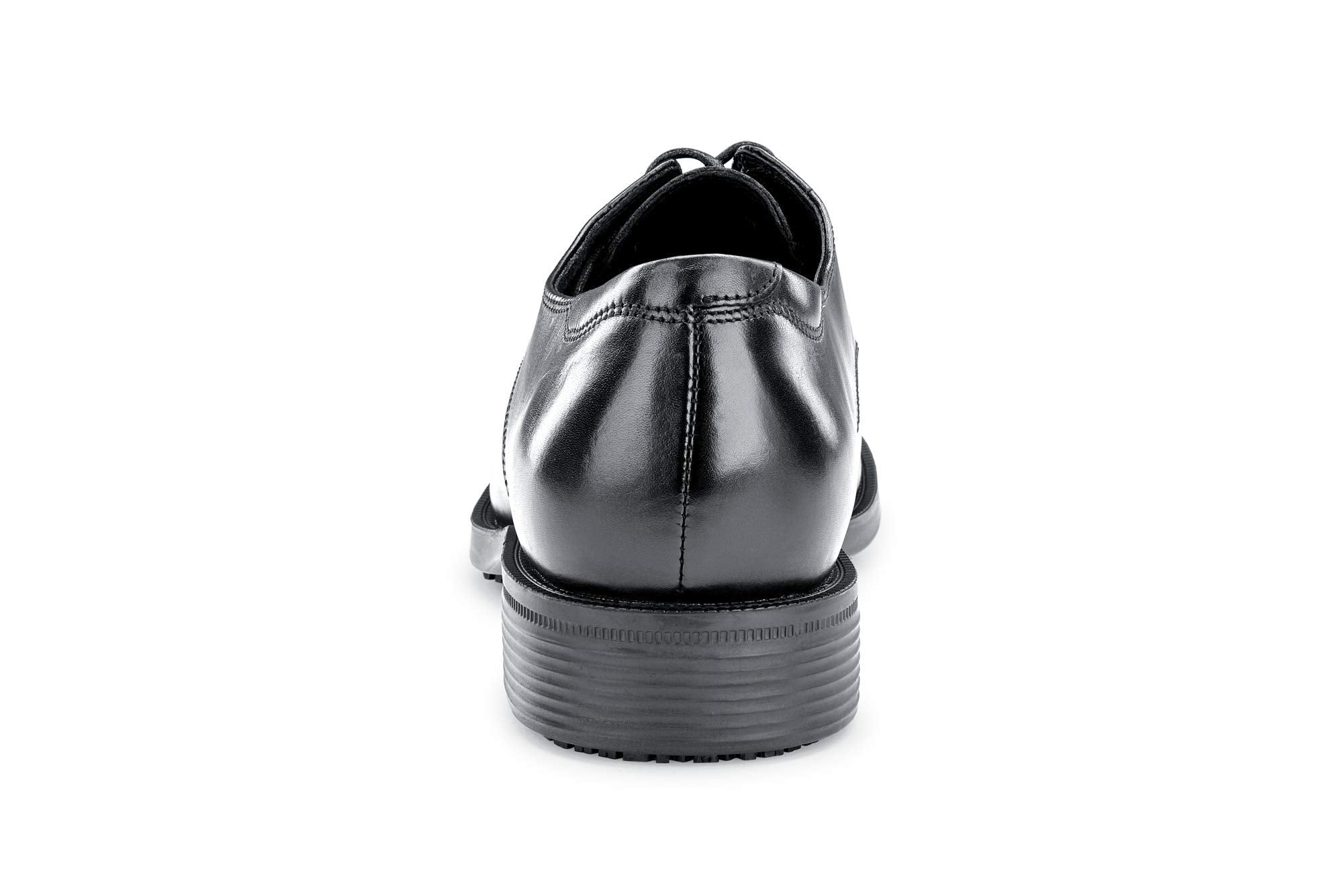 Shoes for Crews Senator, Men's Soft Toe Uniform Dress and Work Shoes, Slip Resistant, Water Resistant, Black, Size 8 Wide
