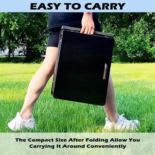 Royxen Soccer Rebounder Large Foldable Dual Angles Training Board for Soccer Training (33 x 13 Inch, Black)