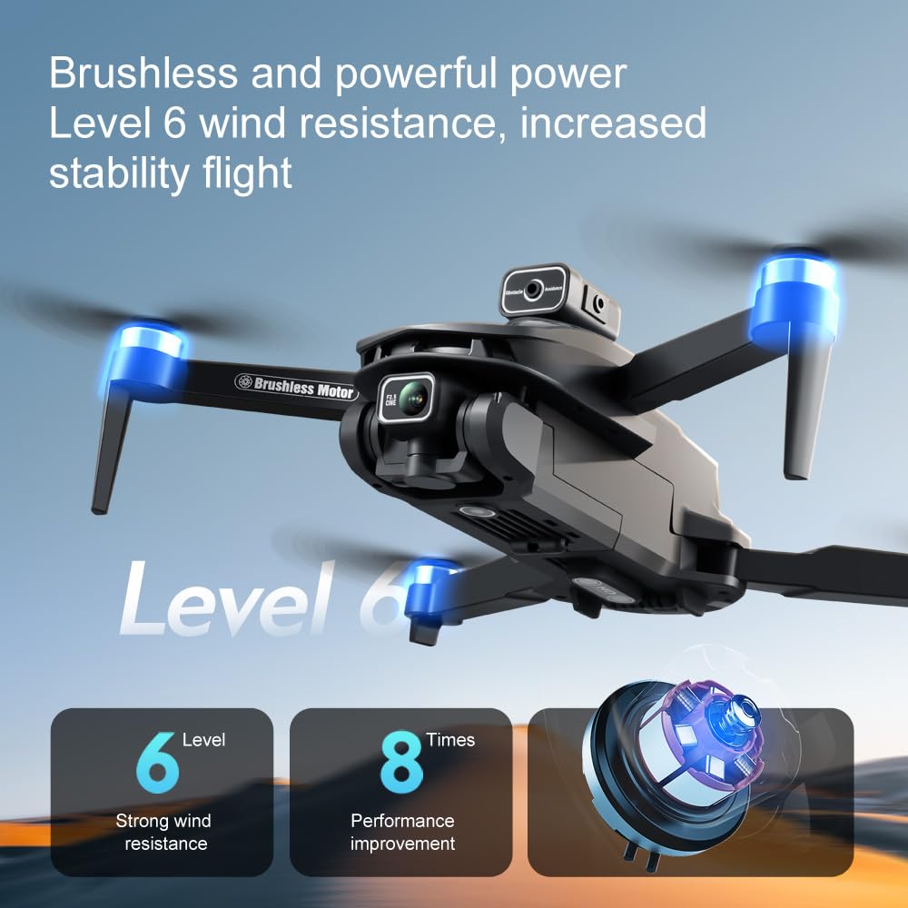 AOTULIGHT V168 Pro GPS Drones with Camera 4K HDR Videos,90 Mins Flight Time with 3 Batteries,230g Palm-Sized Mini Drone for Beginner &Adults, Smart Return, Follow Me, Circle Fly, Tap Fly, 5GHz WiFi Transmission