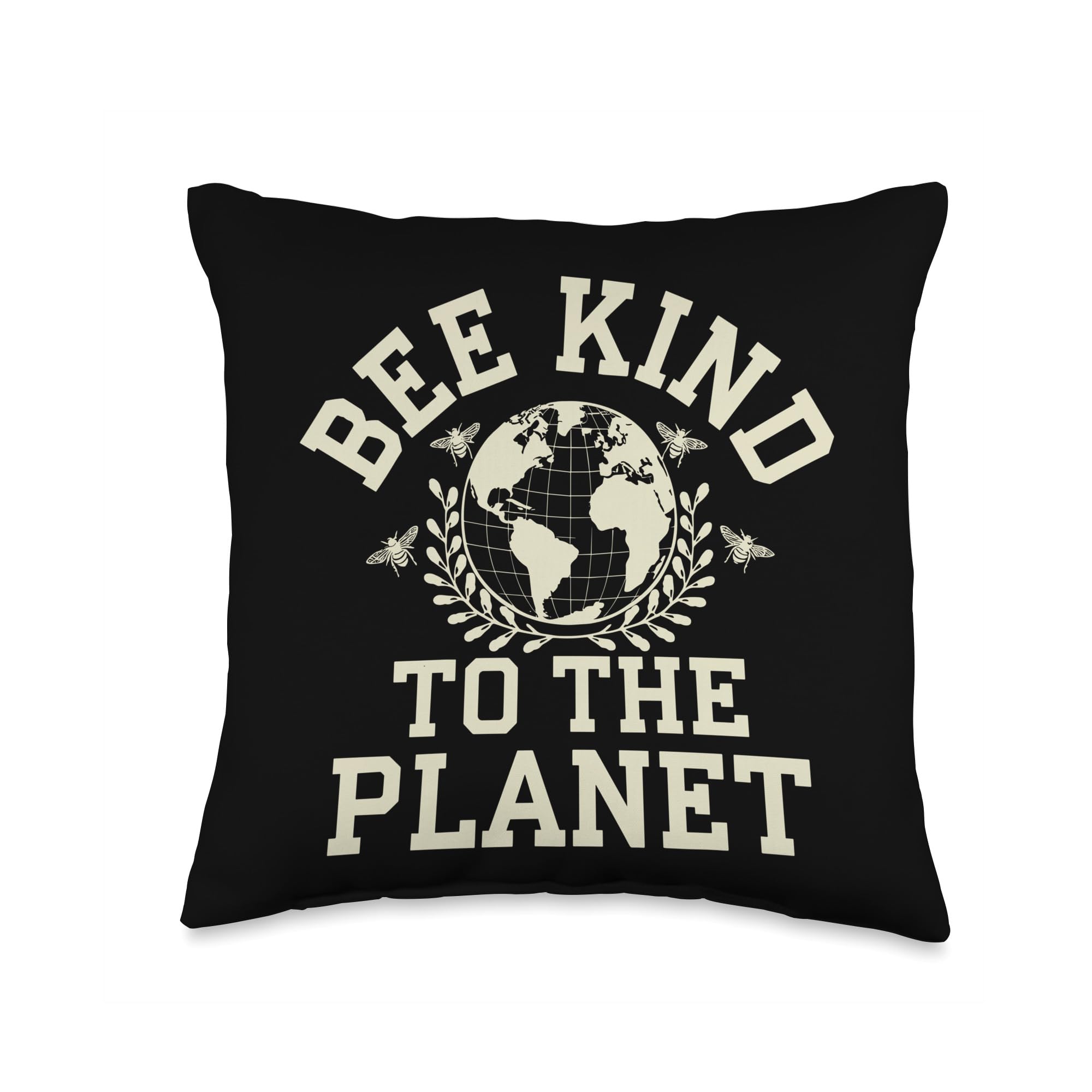 Bee-Friendly Gardener Pollinator Garden and Save the Bees Throw Pillow