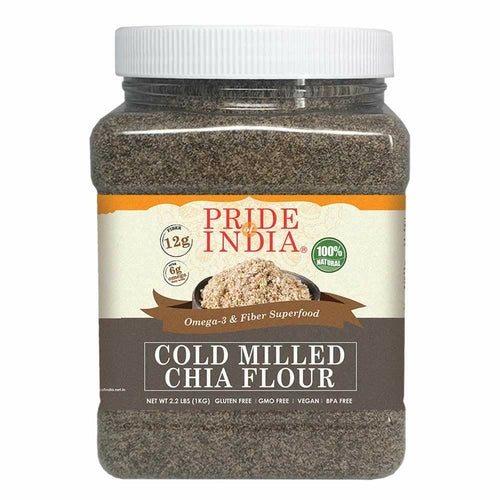 Cold Milled Raw Chia Ground - Omega-3 & Fiber Superfood Jar