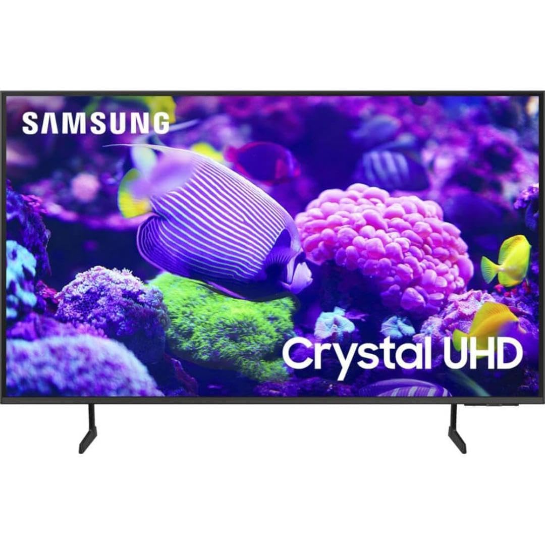 SAMSUNG 55-Inch Class Crystal UHD 4K DU7200 Series HDR Smart TV w/Object Tracking Sound Lite, PurColor, Motion Xcelerator, Mega Contrast, Q-Symphony (UN55DU7200, 2024 Model)