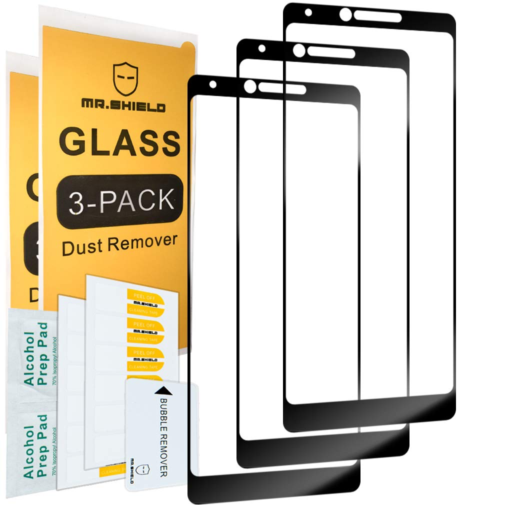 Mr.Shield [3-PACK] Designed For CoolPad Legacy [Japan Tempered Glass] [9H Hardness] [Full Cover] Screen Protector with Lifetime Replacement