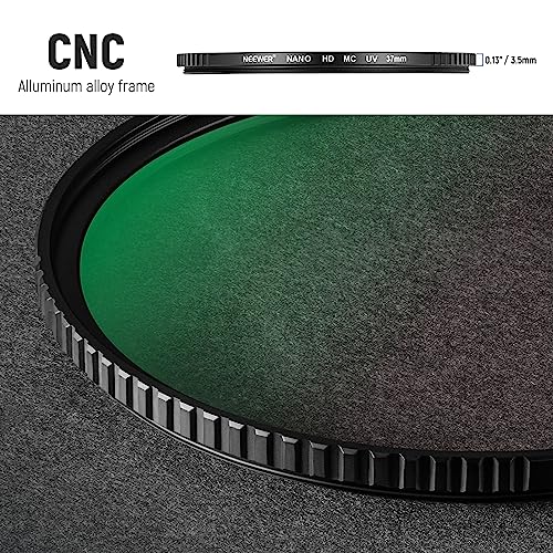 NEEWER 77mm MC UV Protection Filter 24 Layer Multi Resistant Nano Coatings/HD Optical Glass/Water Repellent/Scratch Resistant/Aluminum Alloy Ultra Slim Frame/Ultraviolet Filter