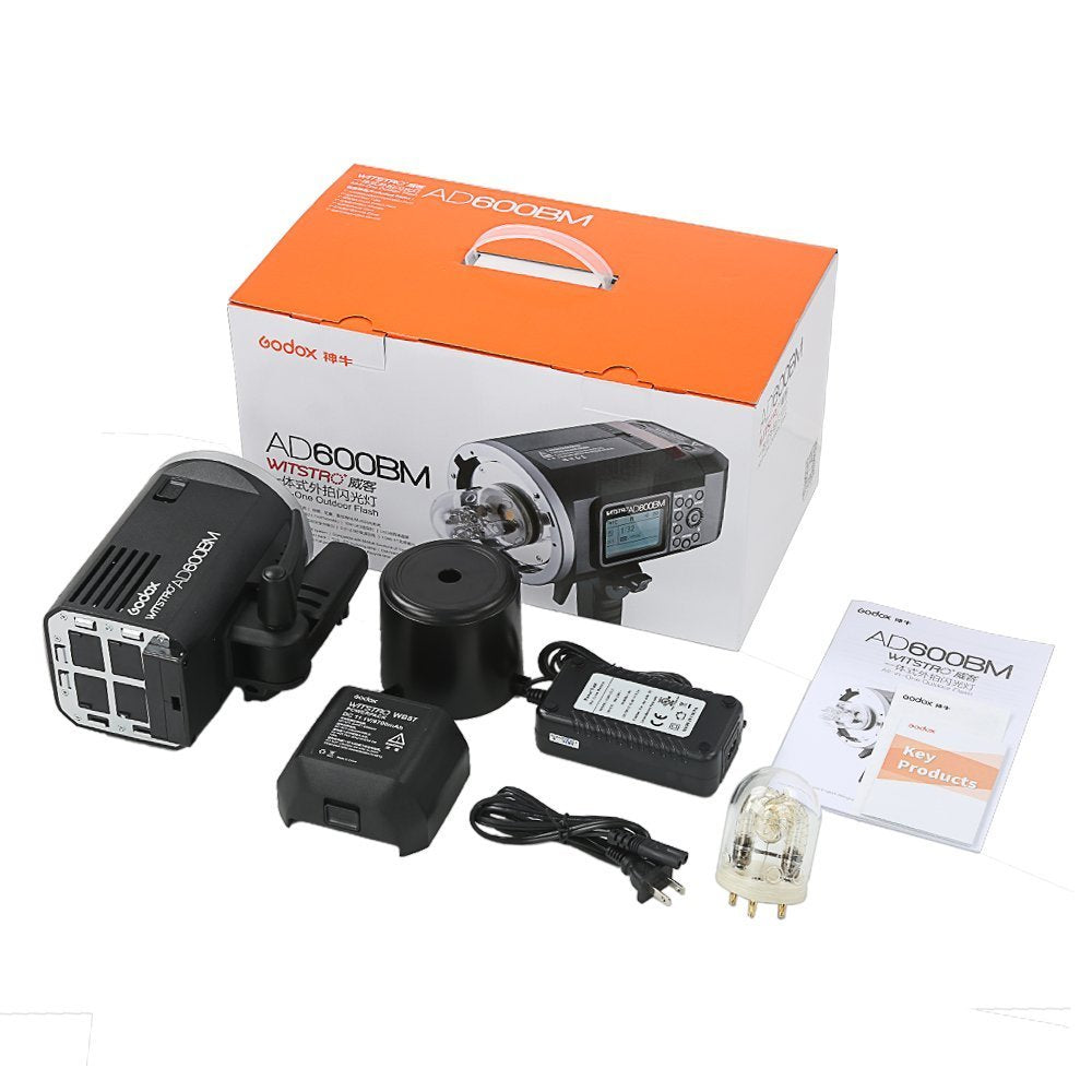 Godox AD600BM Bowens Mount 600Ws GN87 High Speed Sync Outdoor Studio Flash Strobe Monolight Light with 2.4G Wireless X System & 8700mAh Battery+ 15x17cm Softbox & Filter