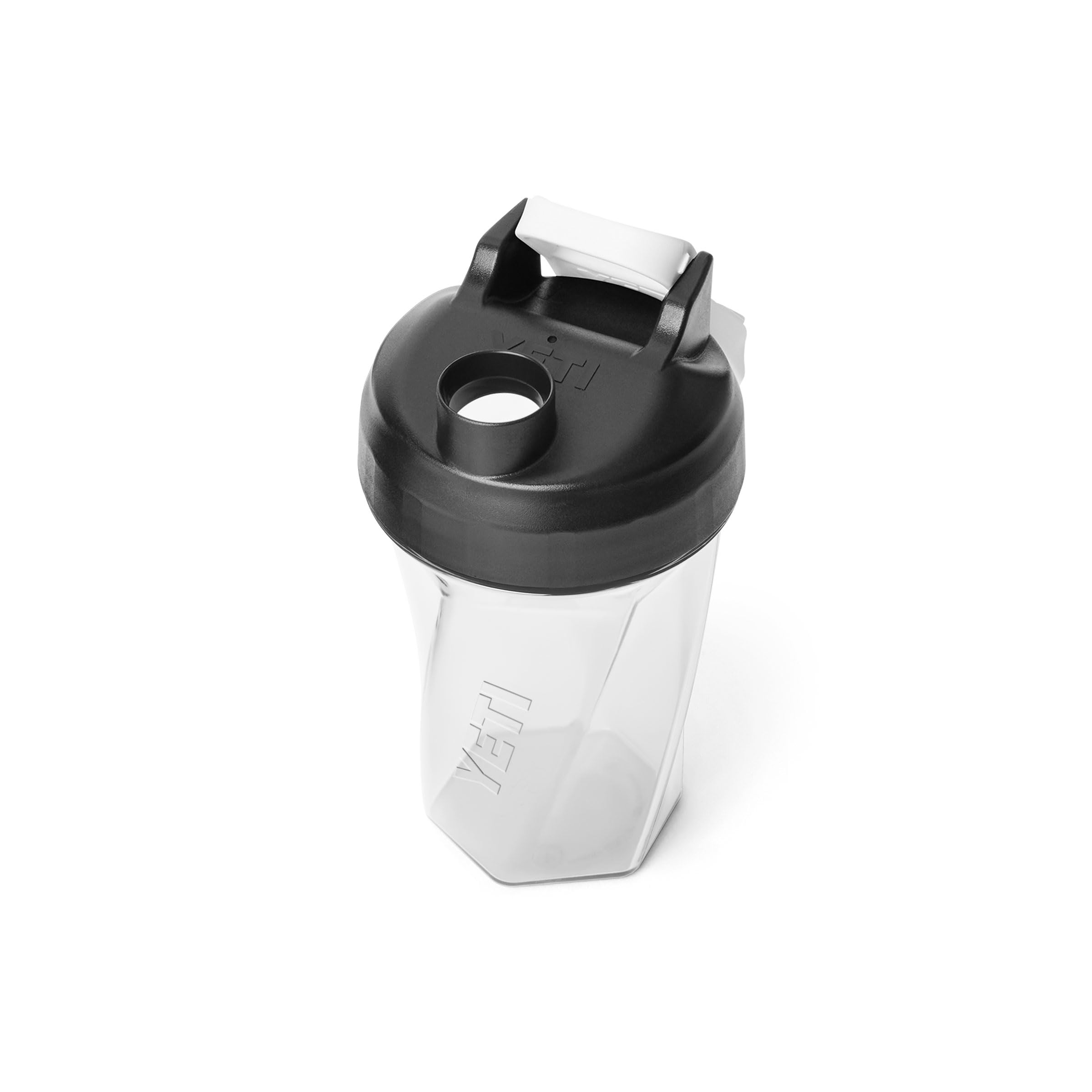 YETI Yonder Helimix Vortex Blender Shaker Bottle Holds up to 20oz | No Blending Ball or Whisk | USA Made | Portable Pre Workout Whey Protein Drink Shaker Cup | Dishwasher Safe, Clear