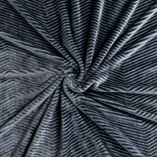 KORBLISS Oversized Blanket 120x120 Inches, Giant Huge Blanket 10'x10' Blanket for Bed, Sofa,Travel and Camping, Extra Large Big Soft Blanket Fits The Whole Family and Outdoor, Dark Grey - Waffle