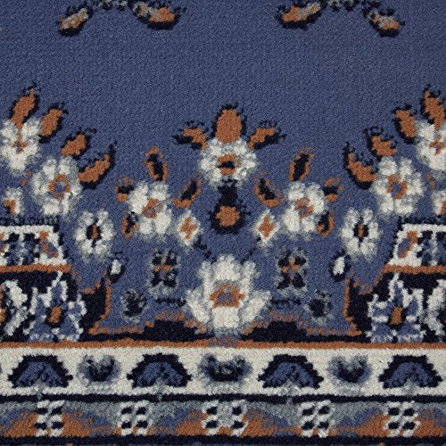 Home Dynamix Ariana Ksara Area Rug 3 Piece Set (4'11" x6'11,1'8" x4'11,1'8" x2'8), Border Country Blue