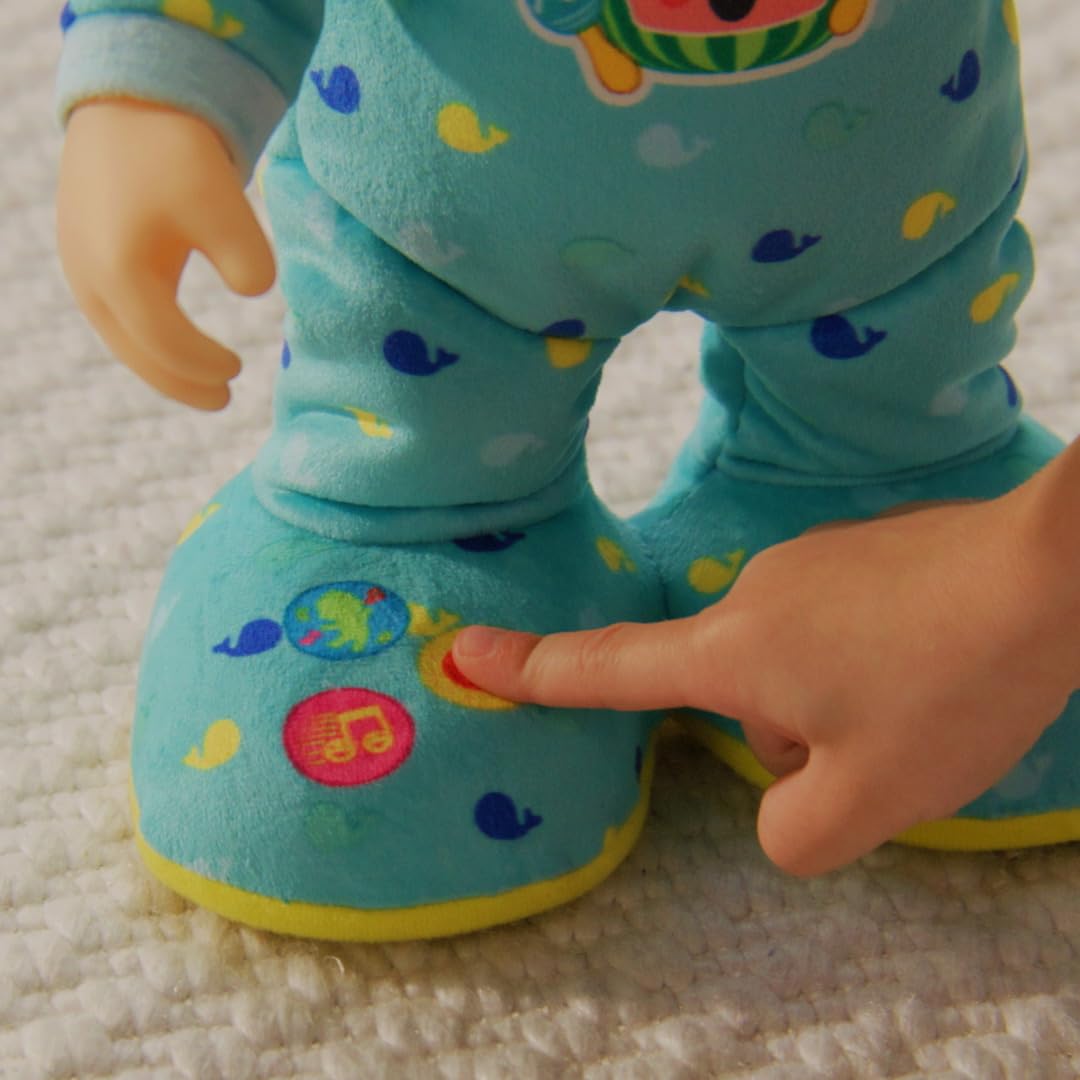 CoComelon Dancing JJ Feature Doll - Learn to Dance with Lights, Sounds, Songs, Freeze Dance, and More Move Groove 14” Toys for Babies, Toddlers, Preschoolers