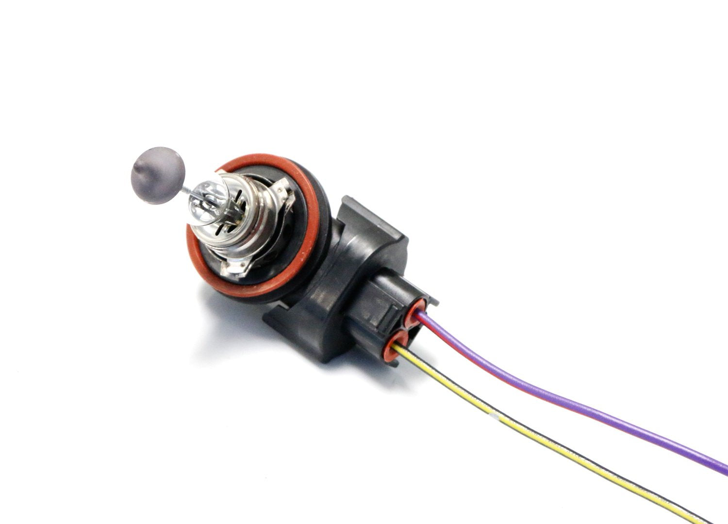 iJDMTOY (2) OEM H11 H8 Female Adapters Wiring Harness Sockets w/ 4-Inch Wire Pigtails Compatible With Headlights or Fog Lights Use