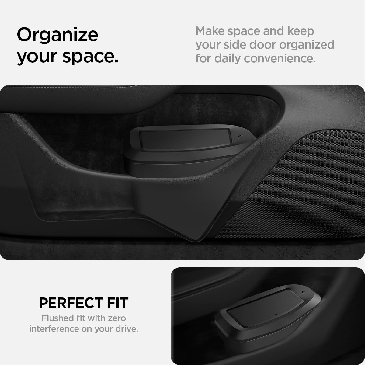 Spigen Driver Side Door Pocket Car Trash Can for Tesla Model 3 Highland (Standard, Premium & Performance 2026/2025/2024)