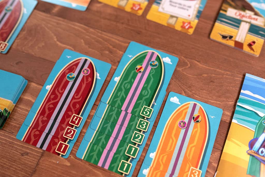 Longboard, Build Surfboards on The Beach in This Card Game for 2 to 4 Players by Reiner Knizia - 25th Century Games
