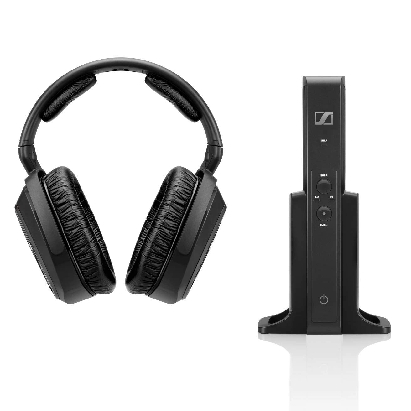 Sennheiser Consumer Audio RS 175 RF Wireless Headphone System for TV Listening with Bass Boost and Surround Sound Modes,Black