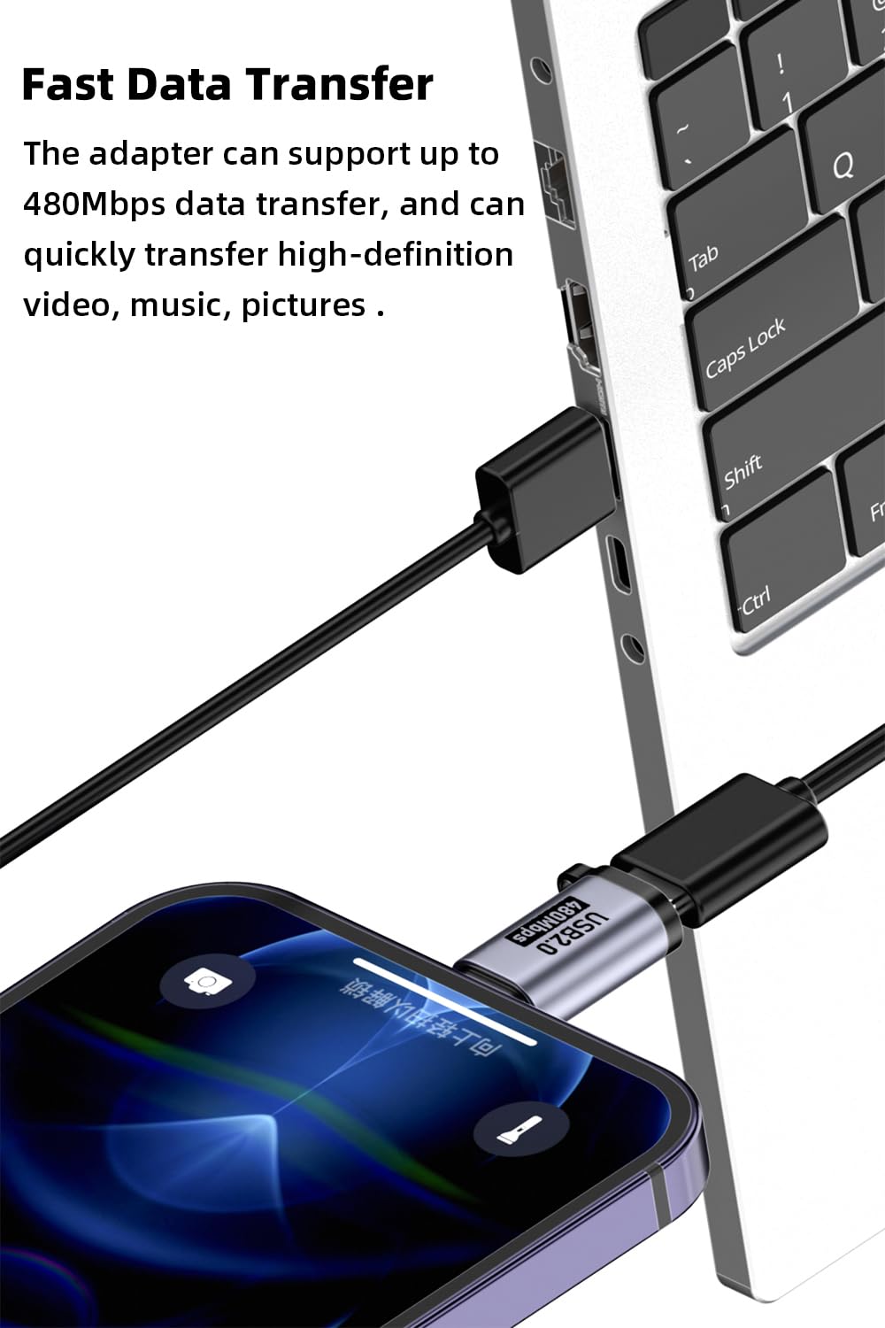 Jadebones USB C/Lightning to Micro USB Adapter, Type C to Lightning Converter, USB C to Mini USB Connector (8 Pack)