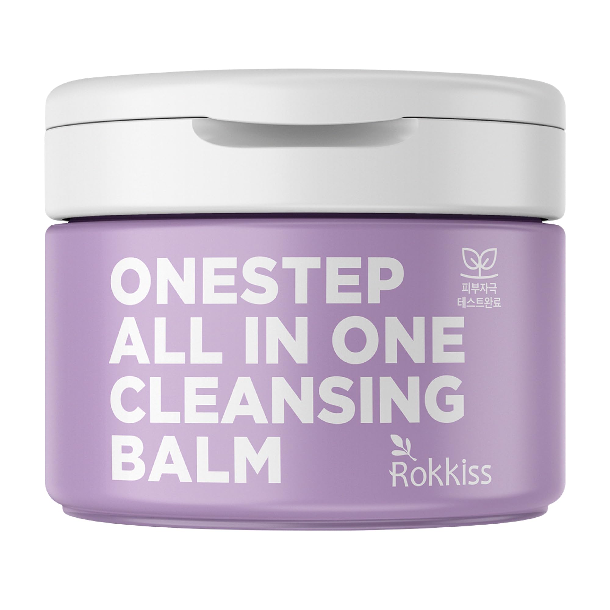 ROKKISS One-Step Cleansing Balm (5.1fl oz) - pH-Balanced Gentle Daily Facial Cleansing and Makeup Remover. Shea Butter, Grapefruit and Peach Extracts.