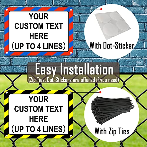 Custom Sign Outdoor 10x7 Inches, Make Your Own Metal Sign Customized for Outside, Weatherproof and Durable, .040 Aluminum(Horizontal)