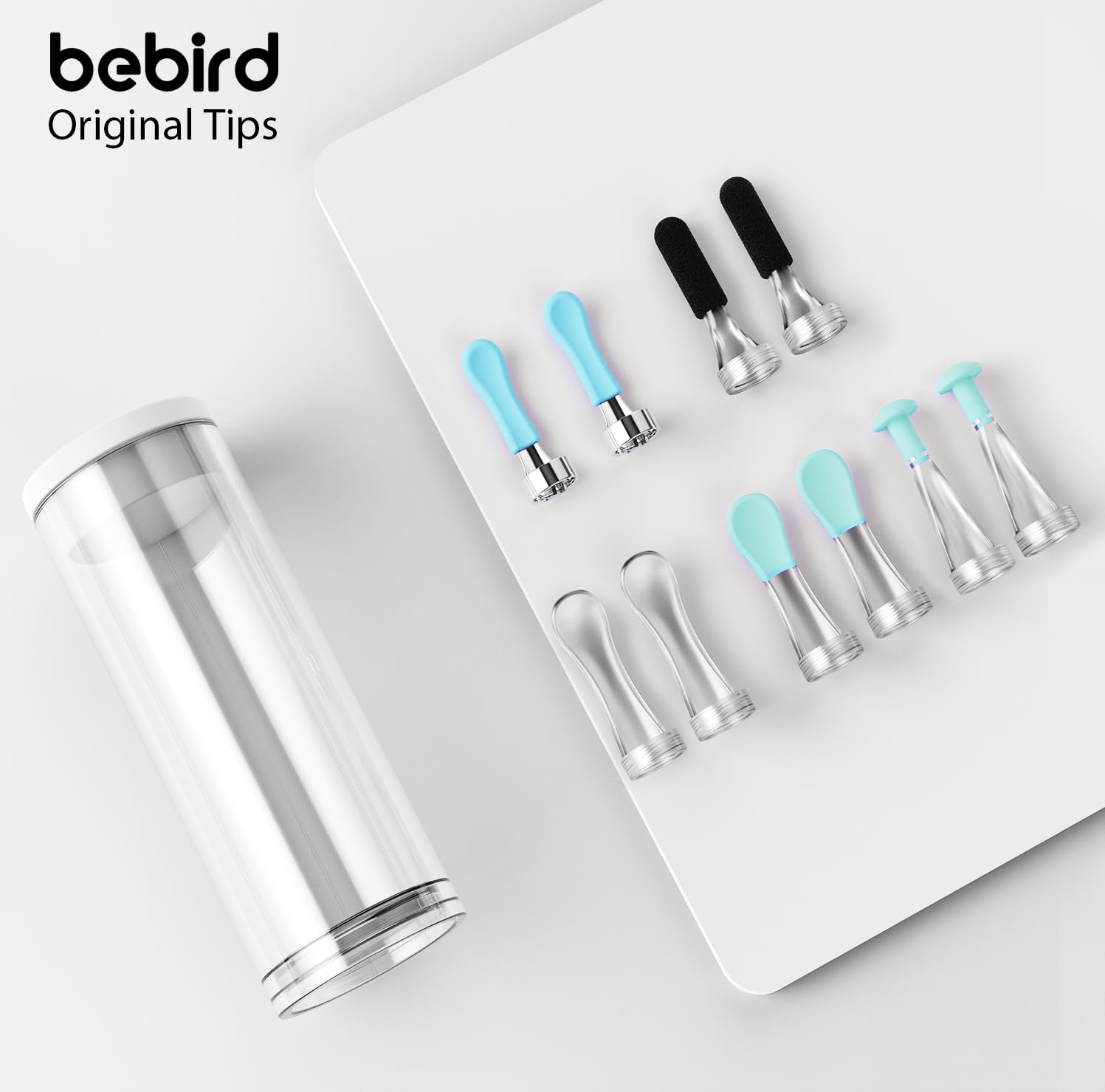 BEBIRD Official Replacement Tips for R1 Ear Camera - 10 PCS Ear Wax Removal Tips for Wet/Dry Earwax Cleaning - Ear Spoons Accessories Set for BEBIRD T15/W3/R3/X3/D3Pro/M9/R1 (Spiral Structure!)