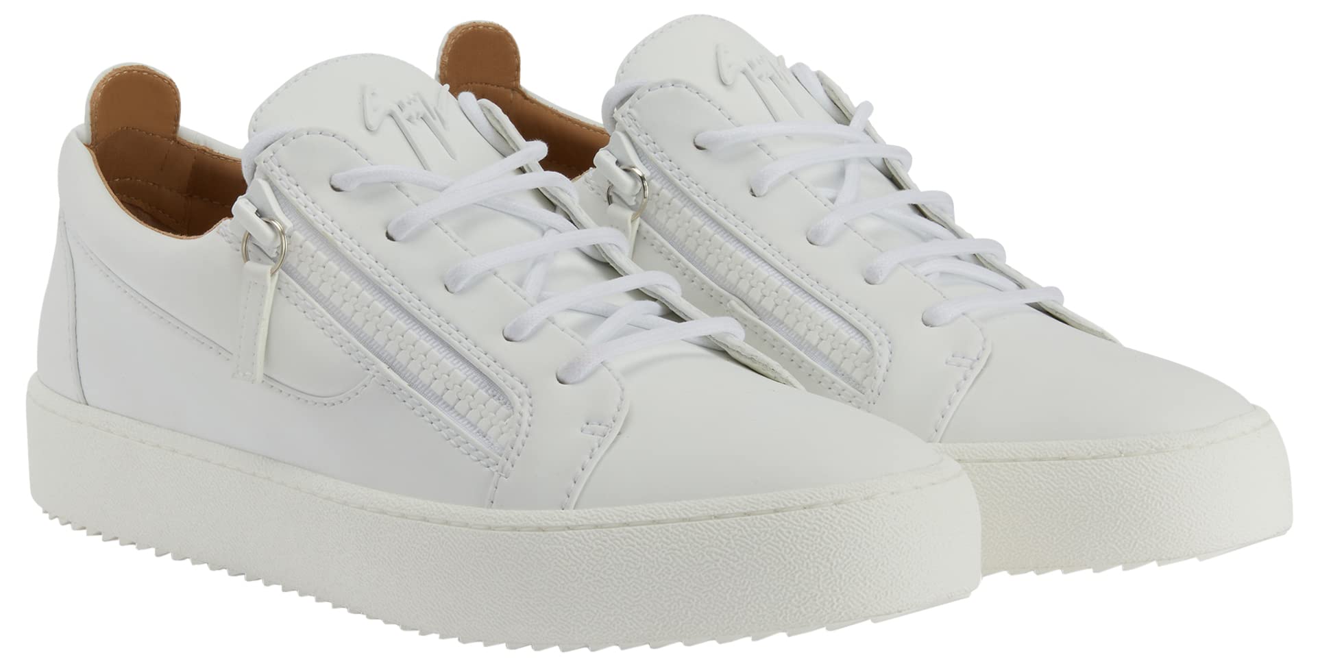 Giuseppe Zanotti, Frankie Low-Top Sneakers Fabric, 7.5, White