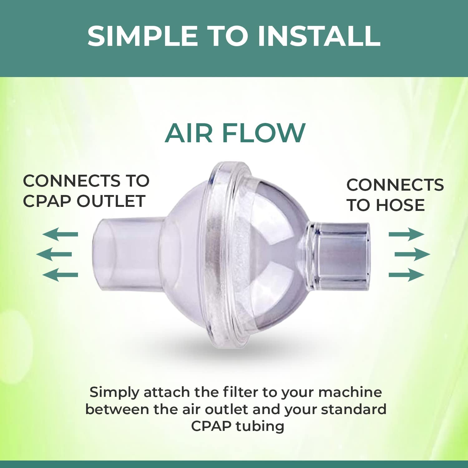 Universal Fit in-Line Viral Filter for CPAP and BiPAP Machines (3)