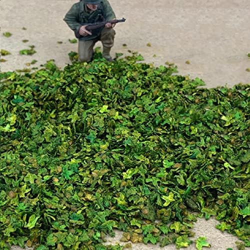 Warmtree Realistic Miniature Leaves Simulation Leaves for DIY Mini Model Railway Fairy Garden Architecture Diorama Scenery Landscape Layout Diorama Halloween Village Accessories, Pack of 4