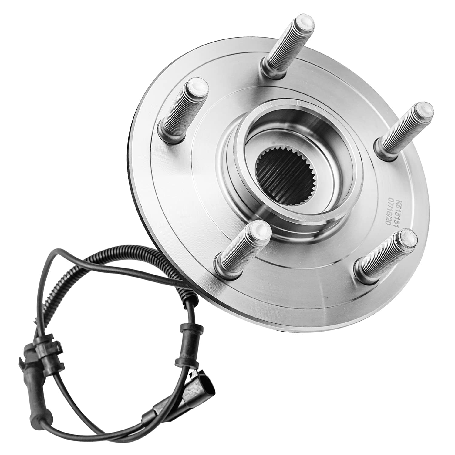 Detroit Axle - 2 Front Wheel Bearing Hubs for 2012-2018 Dodge Ram 1500, 2013 2014 2015 2016 2017 Wheel Bearing and Hubs Set Replacement