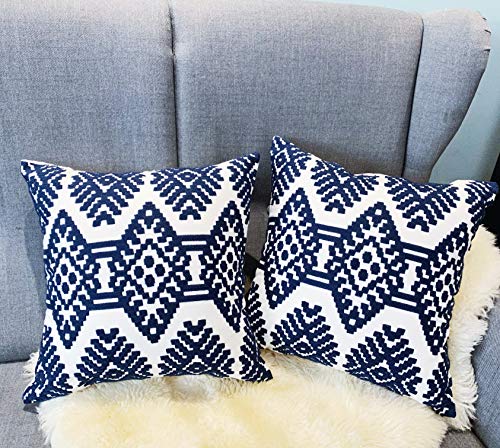 Awebest Embroidered Outdoor Pillows Covers