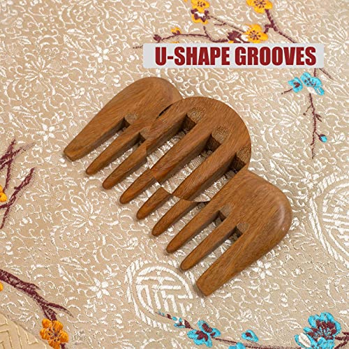 Moreinday Wooden Comb Wood Hair Comb Detangler Sandalwood Comb Small Pocket Comb for Women Men