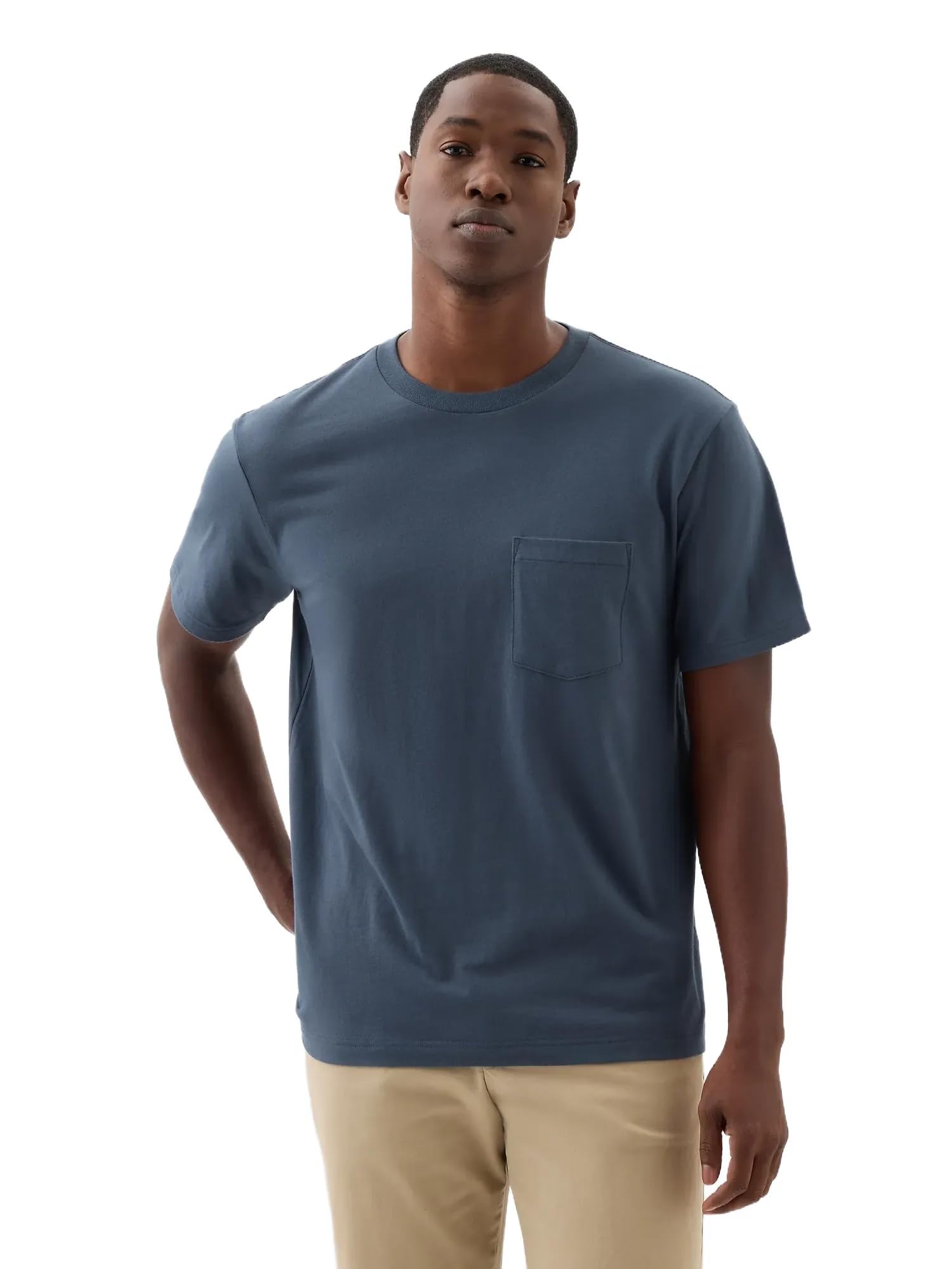 GAP Mens Pocket Tee Deep Sailor Blue S