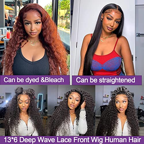 13x4 FB/27 Balayage Highlight Lace Front Wig Human Hair Pre Plucked 180 density Body Wave Wigs Human Hair for Women 18inch Ombre HD Lace Front Wig