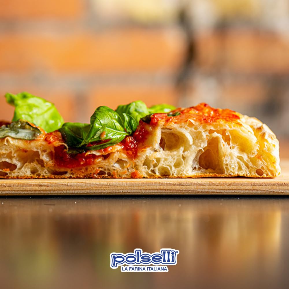 POLSELLI Italian Semola Flour, 11 lbs (5 kg), Fine Ground Semolina Rimachinata for Fresh Pasta, Bread, Grano Duro, Product of Italy, Durum Wheat, Unbleached, Natural, No additives, Index W240 (+0-5%)