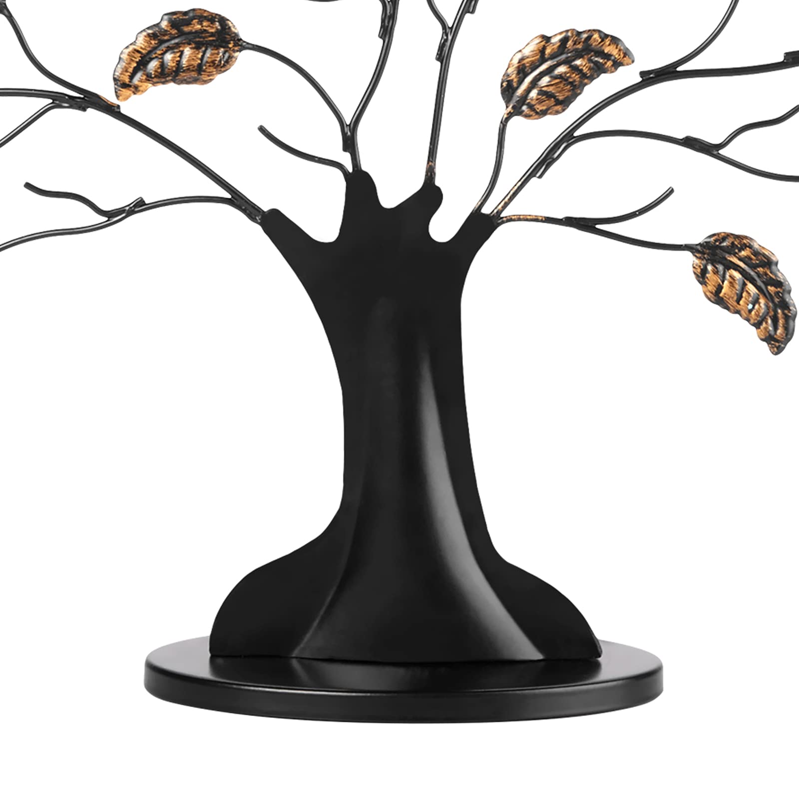 Americanflat Family Tree Picture Frame - Includes 6 Hanging 2x3 Picture Frames - Adjustable Ribbon Tassels - Perfect for Mother's Day, Birthdays, Christmas Day, Anniversary - Black and Bronze