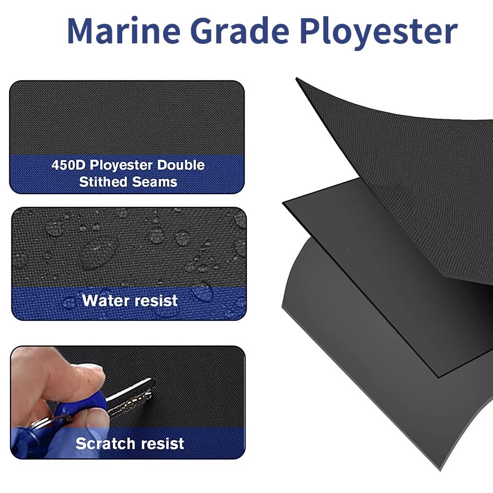 SleYuYir 295100722 Heavy Duty Jet Ski Cover - Waterproof Jetski Trailerable Watercraft Compatible with 2011-2019 Bombardier SEA-DOO PWC GTS, GTI, GTI SE, GTI Limited