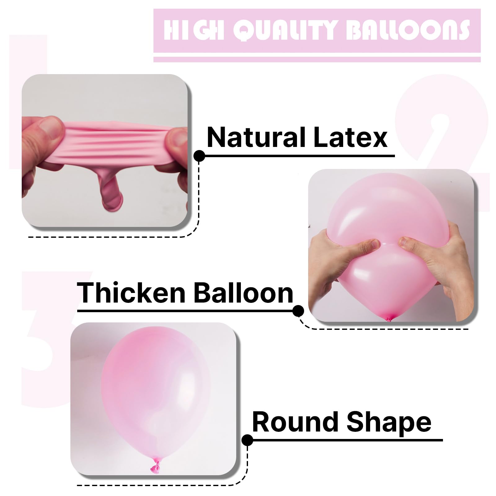 PartyWoo Light Pink Balloons 127pcs Different Sizes of 36 18 12 10 5 Inch Pastel Pale Baby Pink Balloon Arch Kit for Baby Shower Bachelorette Bridal Shower Birthday Party Decorations Pink-Y48