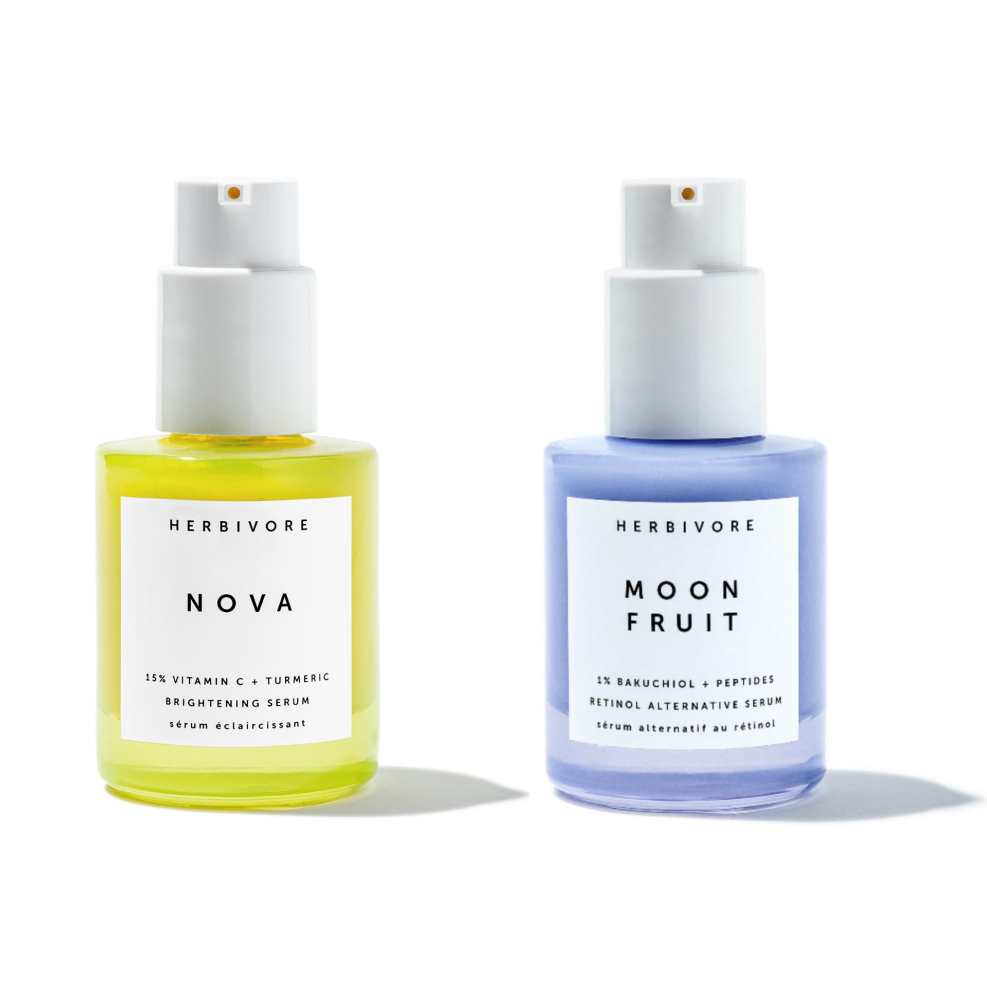 HERBIVORE Brightening + Smoothing Duo | Nova Serum + Moon Fruit Serum