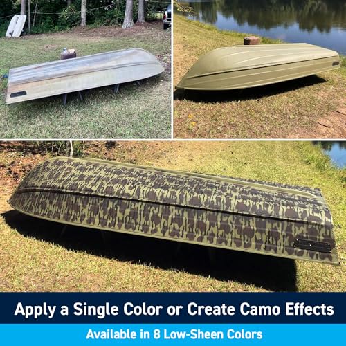 TotalBoat Aluminum Boat Paint for Canoes, Bass Boats, Dinghies, Duck Boats, Jon Boats and Pontoons (Army Green, 1 Quarts (Pack of 1))